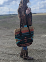 saddle blanket bag southwestern tote
