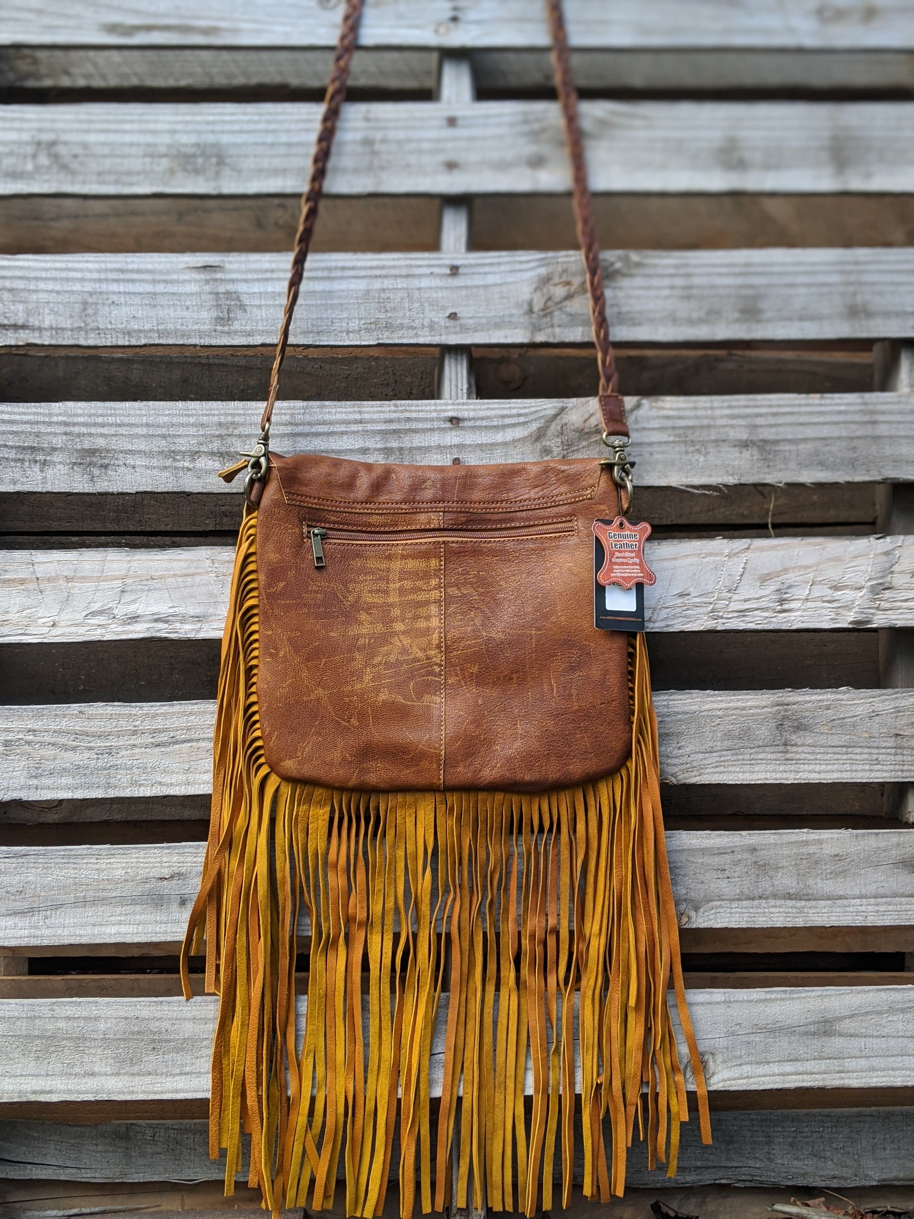 Leather Fringed Purse