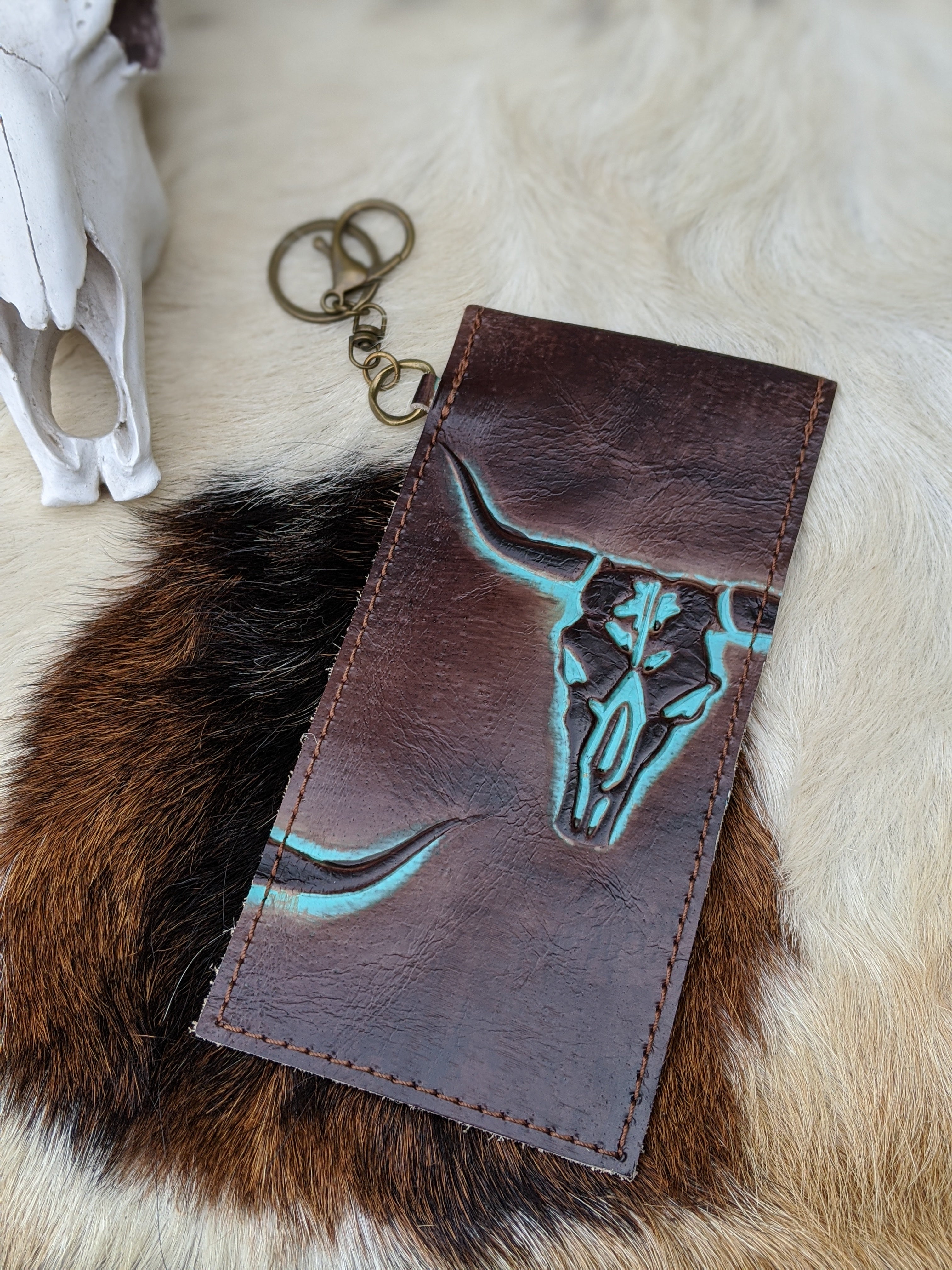 Leather sunglasses case