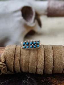 sterling silver turquoise band