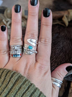 Turquoise Feather Ring