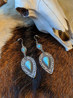 turquoise  earrings southwestern jewelry boho 
