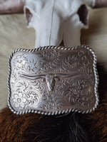 longhorn belt buckle native southwest style