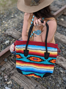 tote saddle blanket bag boho western native