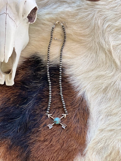 Criss Cross Arrow Choker