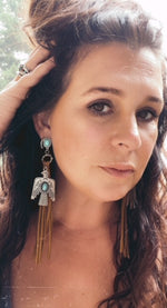 Fringed Thunderbird Earrings