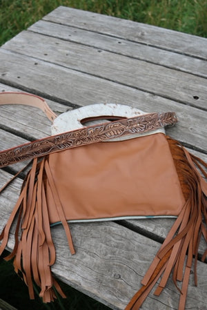 Pendleton Cowhide Clutch Bag
