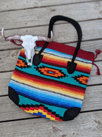 boho southwestern tote saddle blanket bag