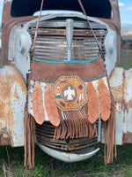 Thunderbird Cowhide Leather Concealed Carry Purse